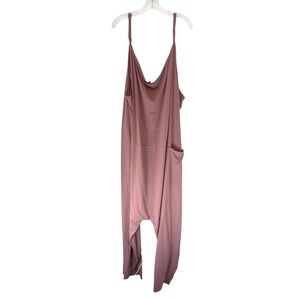 Universal Standard UltimateS Jackson Sleeveless Jumpsuit Pink Plus‎ Size 4XL